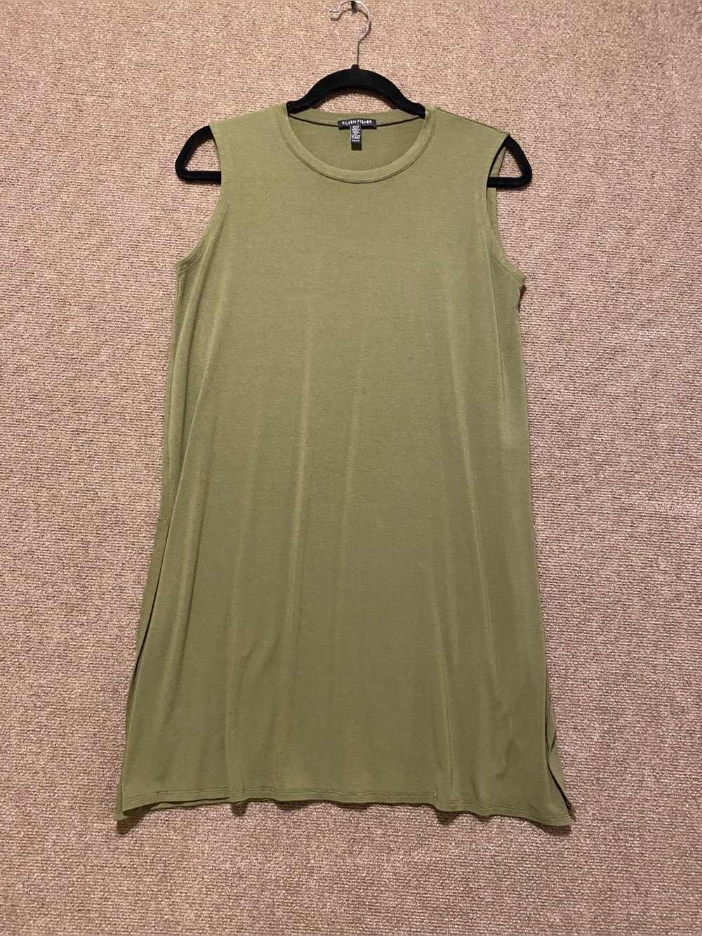 Eileen Fisher Stretch Jersey Sleeveless Shift Dress/Long Tunic XS
